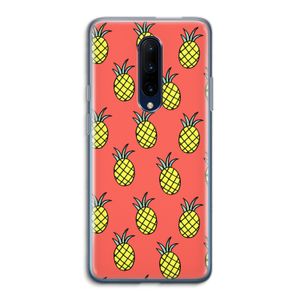 Ananas: OnePlus 7 Pro Transparant Hoesje