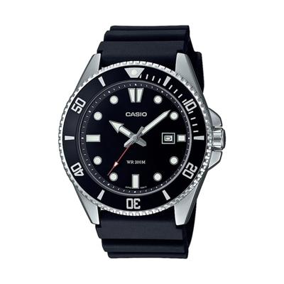 Casio MDV-107D-1A1VEF Zwart Zilverkleurig (Ø 46 mm) Heren horloge