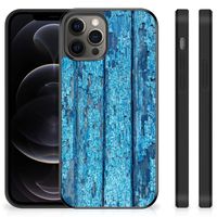 iPhone 12 Pro Max Grip Case Wood Blue