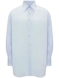 JW Anderson chemise en coton à logo brodé - Bleu