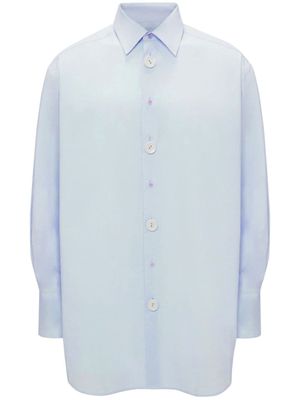 JW Anderson chemise en coton à logo brodé - Bleu