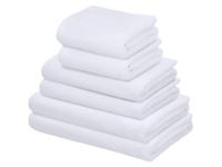 LIVARNO Set van 6 handdoeken (Wit)
