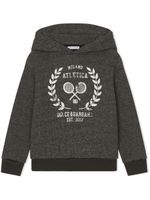 Dolce & Gabbana Kids hoodie à logo imprimé - Gris - thumbnail