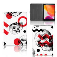 Tablettasje iPad 10.2 2019 | iPad 10.2 2020 | 10.2 2021 Skull Red
