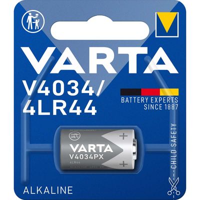 Varta Alkaline-Batterij LR44 | 6 V DC | 170 mAh | Blauw / Zilver | 1 stuks - VARTA-V4034PX VARTA-V4034PX