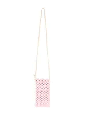 Monnalisa sac à bandoulière à design matelassé - Rose