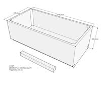 Xenz beterbad baddrager voor tanga 180x90cm