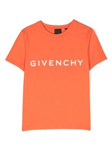 Givenchy Kids t-shirt à logo 4G imprimé - Orange