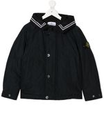 Stone Island Junior veste à capuche à patch logo - Bleu - thumbnail