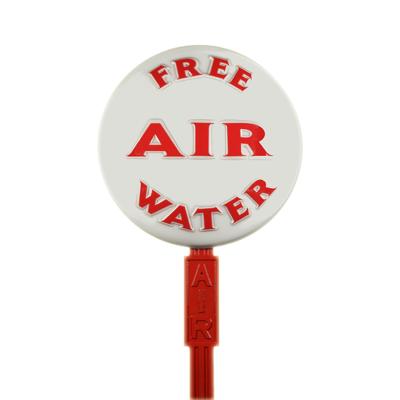 Round Air Sign Lamp met Standaard Wit / Rood