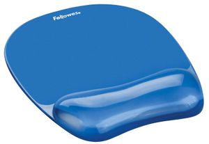 Fellowes Crystals Gel muismat met polssteun, blauw