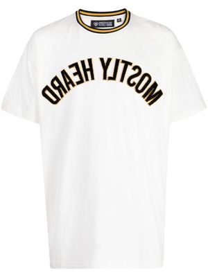 Mostly Heard Rarely Seen t-shirt Reflected à logo appliqué - Blanc