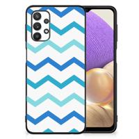 Samsung Galaxy A32 5G Back Case Zigzag Blauw