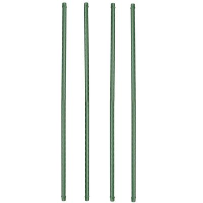 Nature 12x stuks planten stokken/plantensteun/tonkinstokken - groen - 90 cm - geplastificeerd metaal