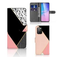 Samsung S10 Lite | Book Case | Zwart Roze Vormen