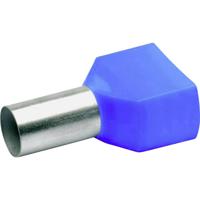 Klauke 87714 Dubbele adereindhulzen 16 mm² Deels geïsoleerd Blauw 100 stuk(s)