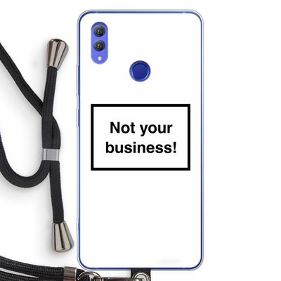 Not your business: Honor Note 10 Transparant Hoesje met koord