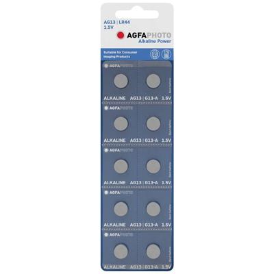 AgfaPhoto Knoopcel LR44 1.5 V 10 stuk(s) Alkaline AG13