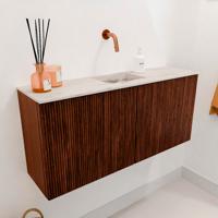 Toiletmeubel Mondiaz Joya Dlux | 90 cm | Meubelkleur Ruby | Faye wastafel Nata Wasbak Midden | Zonder kraangat(en) Toiletmeubel Mondiaz Joya Dlux | 90 cm | Meubelkleur Ruby | Faye wastafel Nata Wasbak Midden | Zonder kraangat(en)