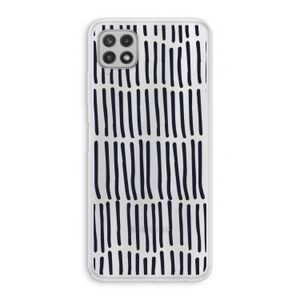 Moroccan stripes: Samsung Galaxy A22 4G Transparant Hoesje