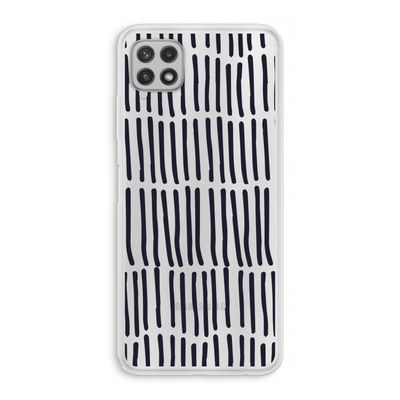 Moroccan stripes: Samsung Galaxy A22 4G Transparant Hoesje