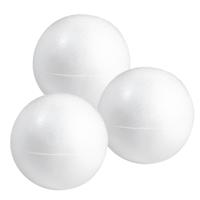 Piepschuim hobby vorm - 3x - bol - 50 cm - DIY knutsel figuren - halve schalen