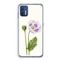 Purple poppy: Motorola Moto G9 Plus Transparant Hoesje