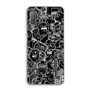 Vexx Black City : Samsung Galaxy A7 (2018) Transparant Hoesje