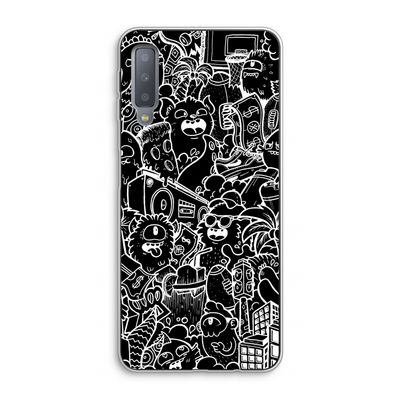 Vexx Black City : Samsung Galaxy A7 (2018) Transparant Hoesje