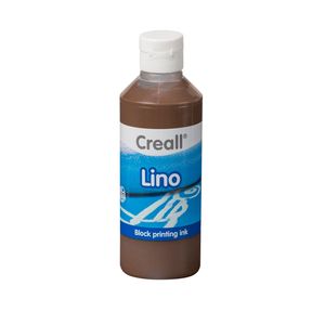 Creall lino blockprintverf bruin, 250ml