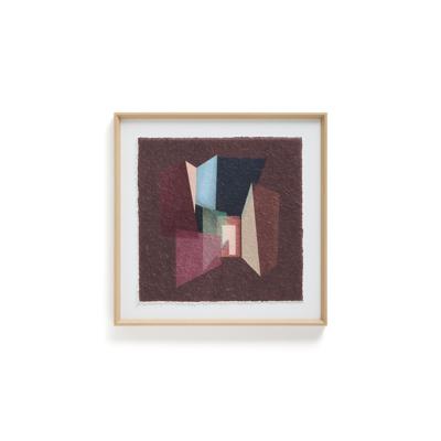 Kave Home Schilderij 'Veluni' 60 x 60cm, kleur Paars