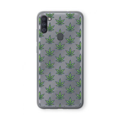 Weed: Samsung Galaxy A11 Transparant Hoesje