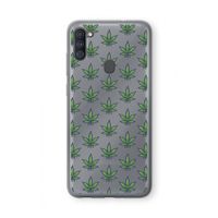 Weed: Samsung Galaxy A11 Transparant Hoesje