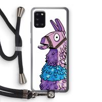 Lama: Samsung Galaxy A31 Transparant Hoesje met koord