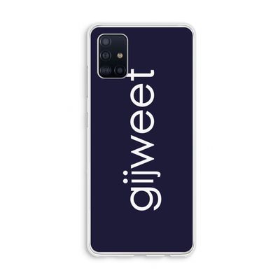 Gijweet: Galaxy A51 4G Transparant Hoesje