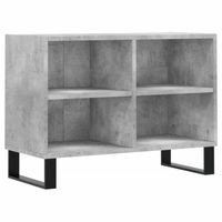 The Living Store Tv-meubel Praktisch tv-meubel - 69.5 x 30 x 50 cm - Betongrijs - thumbnail