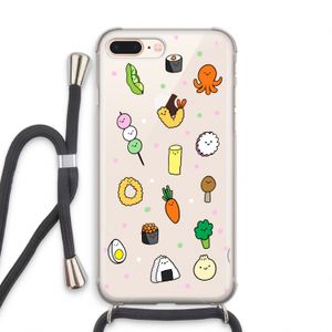 Happy bento friends: iPhone 7 PLUS Transparant Hoesje met koord