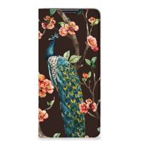 Motorola Edge 30 Pro | Hoesje maken | Pauw met Bloemen