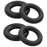 4-delige Kruiwagenbanden- en binnenbandenset 3.50-8 4PR rubber - thumbnail