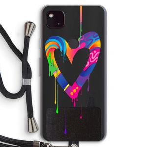 Melts My Heart: Pixel 4a 5G Transparant Hoesje met koord