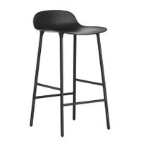 Normann Copenhagen Form Barkruk Low 65 cm - Staal - Zwart