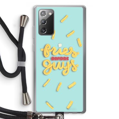 Always fries: Samsung Galaxy Note 20 / Note 20 5G Transparant Hoesje met koord