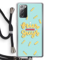 Always fries: Samsung Galaxy Note 20 / Note 20 5G Transparant Hoesje met koord