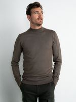 Petrol Industries Heren Fijngebreide coltrui Dark Wood - XL - thumbnail