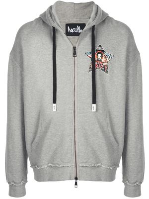 Haculla sweat zippé à capuche Help Me - Gris