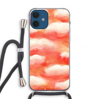 Lichte Wolken: iPhone 12 mini Transparant Hoesje met koord