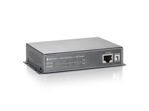 LevelOne GEP-0521 netwerk-switch Unmanaged Gigabit Ethernet (10/100/1000) Power over Ethernet (PoE) Grijs