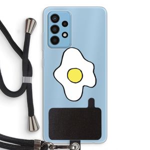Spiegelei: Samsung Galaxy A52 Transparant Hoesje met koord