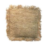 De Raffia Kussenhoes - Vierkant - Naturel - 60x60