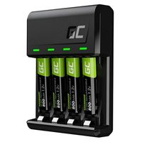 Green Cell VitalCharger batterijlader met 4x AAA oplaadbare batterijen - thumbnail